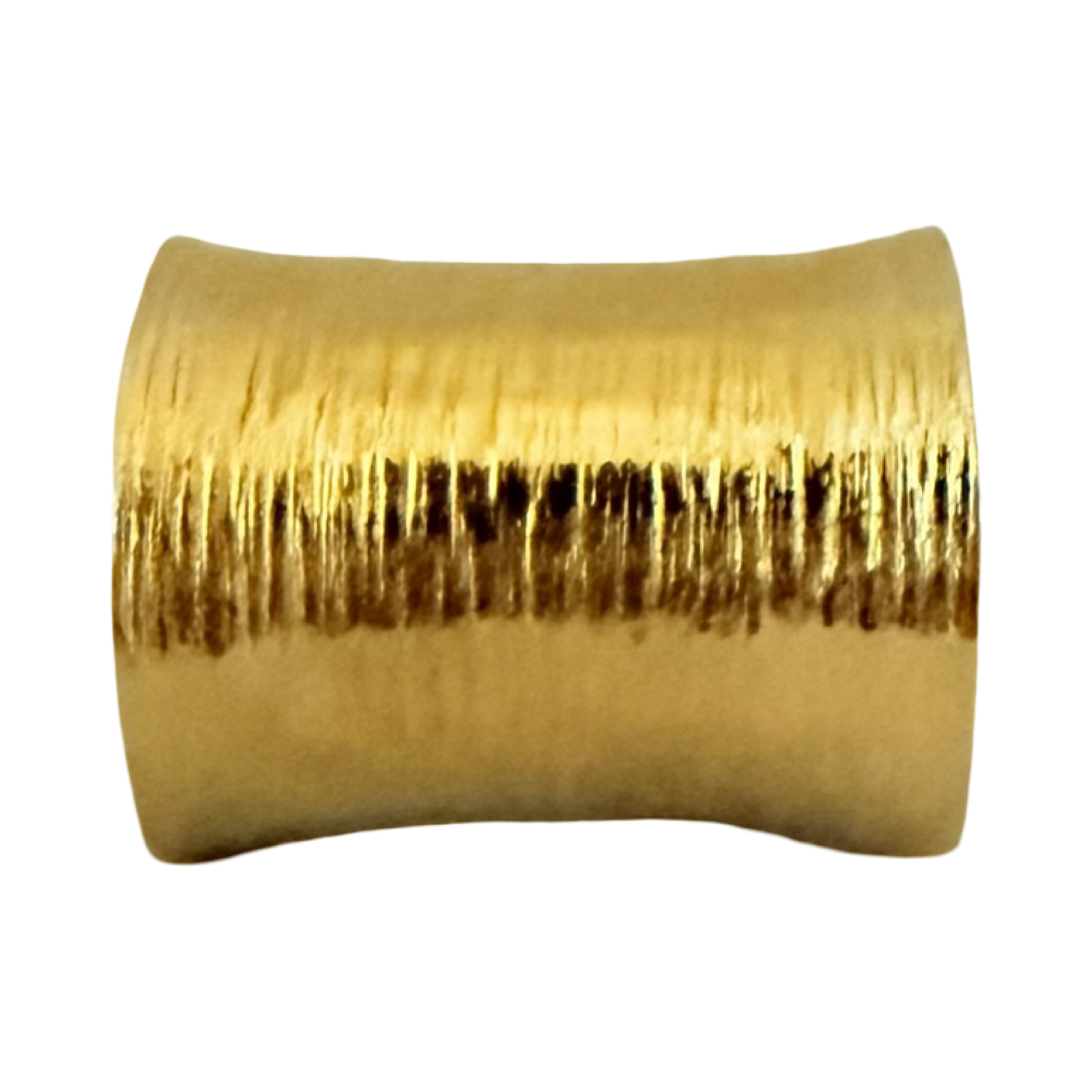 Gold Textured Open Cuff Bracelet - Image 3
