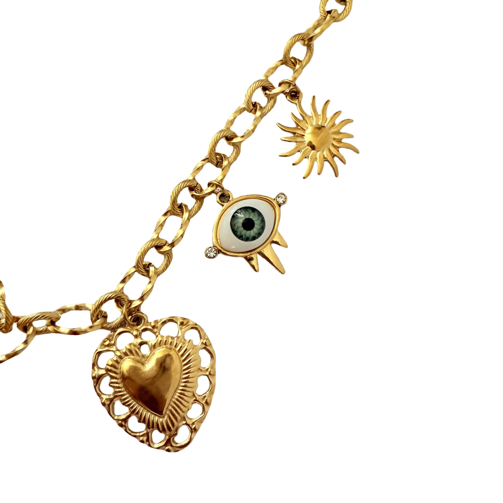 Golden Charm Horn Necklace - Image 5