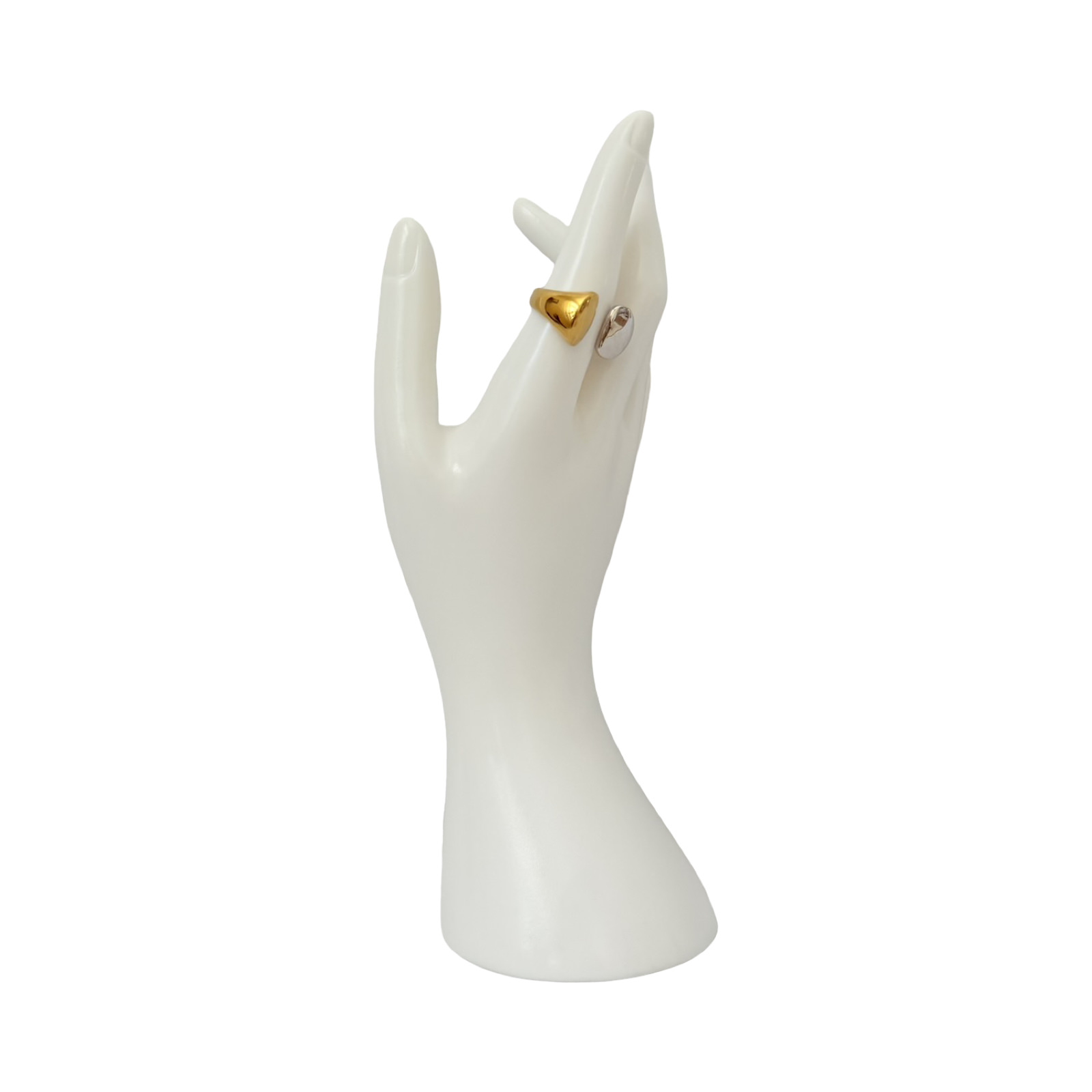 Two-Tone Sculptural Open Ring - Image 2