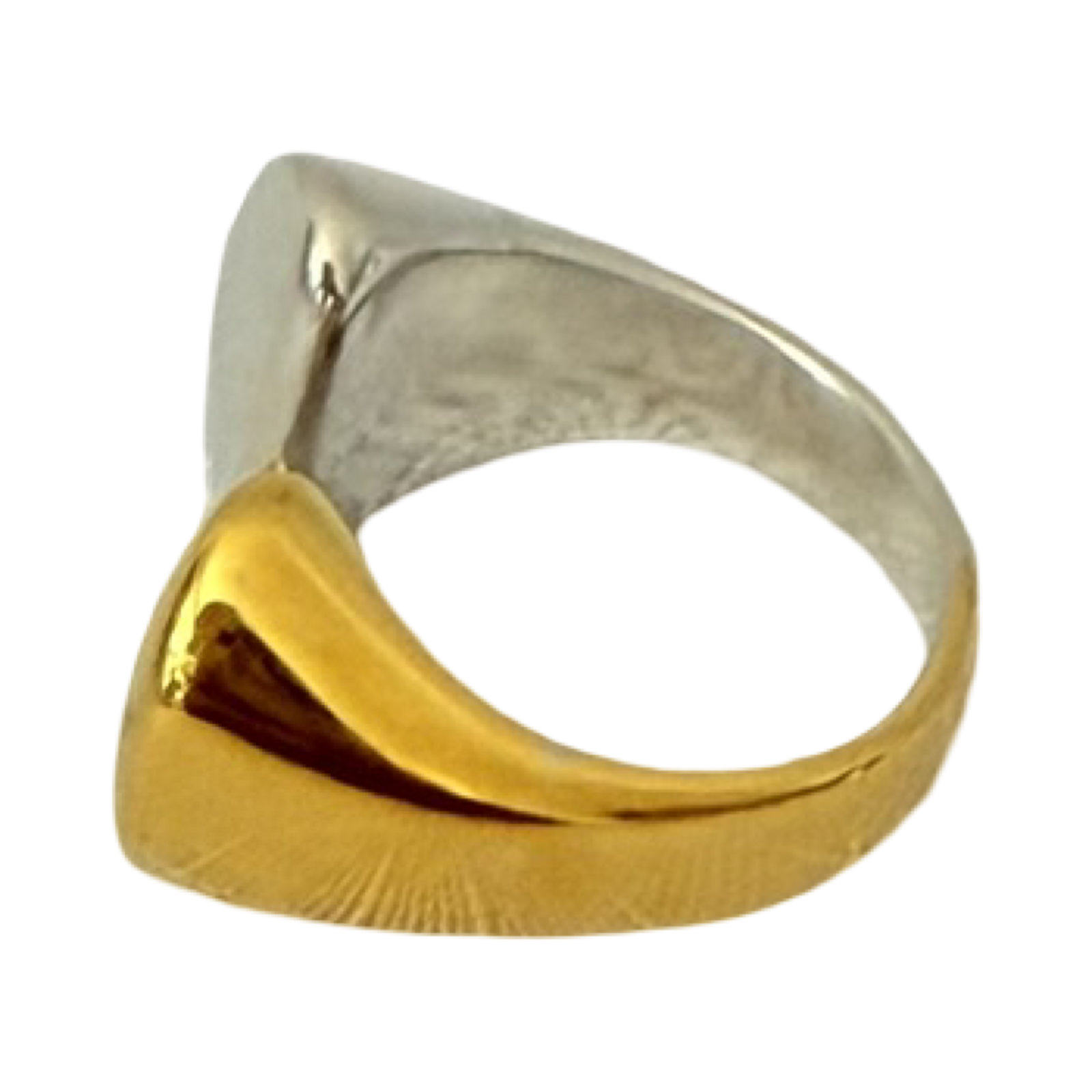 Two-Tone Sculptural Open Ring - Image 5